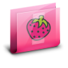 Folder Strawberrie Pink Icon 96x96 png